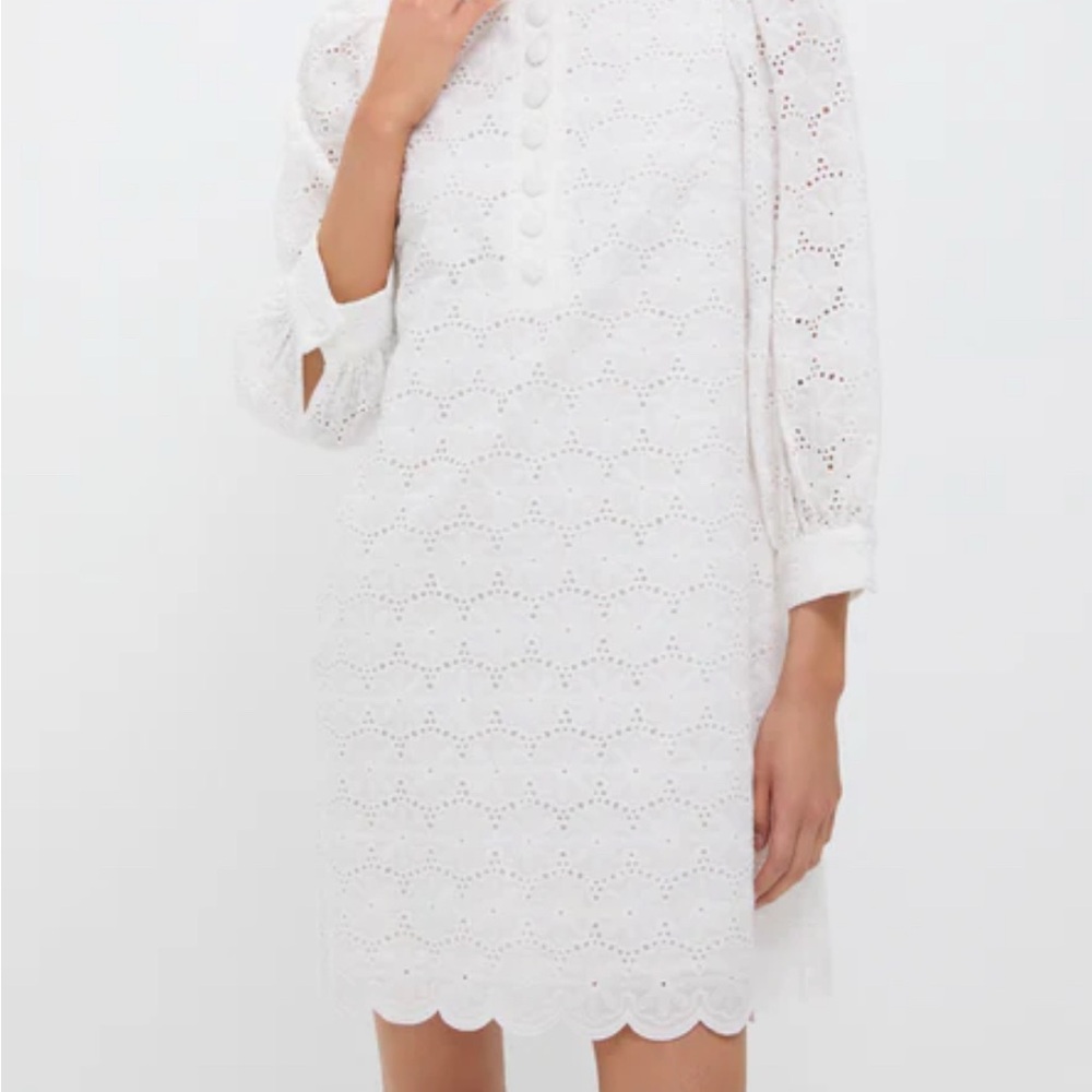 Tuckernuck Pomander Place Samantha Elegant White Eyelet Dress NWT size 18/XXXL - Picture 2 of 6